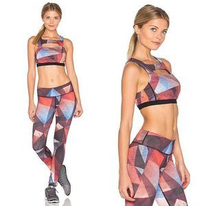 Revolve Radical Print Light Padded Mesh Sports Bra